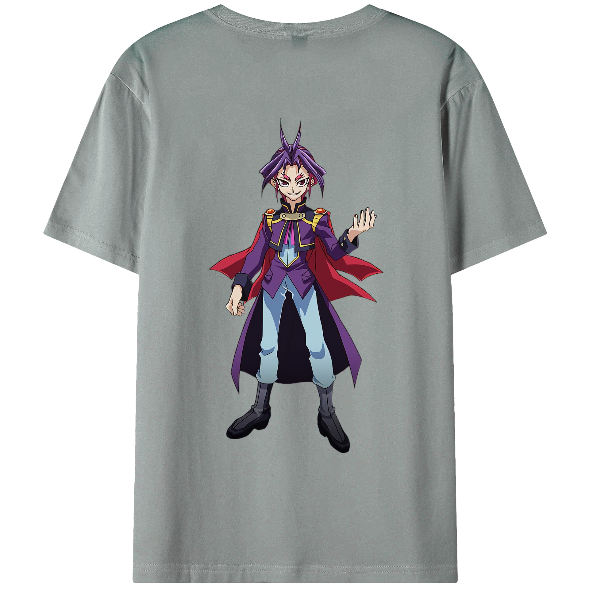 （画像用） 遊☆戯☆王 Yu-Gi-Oh! 綿100％ メンズ半袖Tシャツ（バックプリント） 通気性